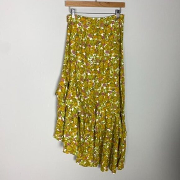 Ted Baker Odissa Floral Asymmetric Midi Skirt Womens 2 - Picture 6 of 9